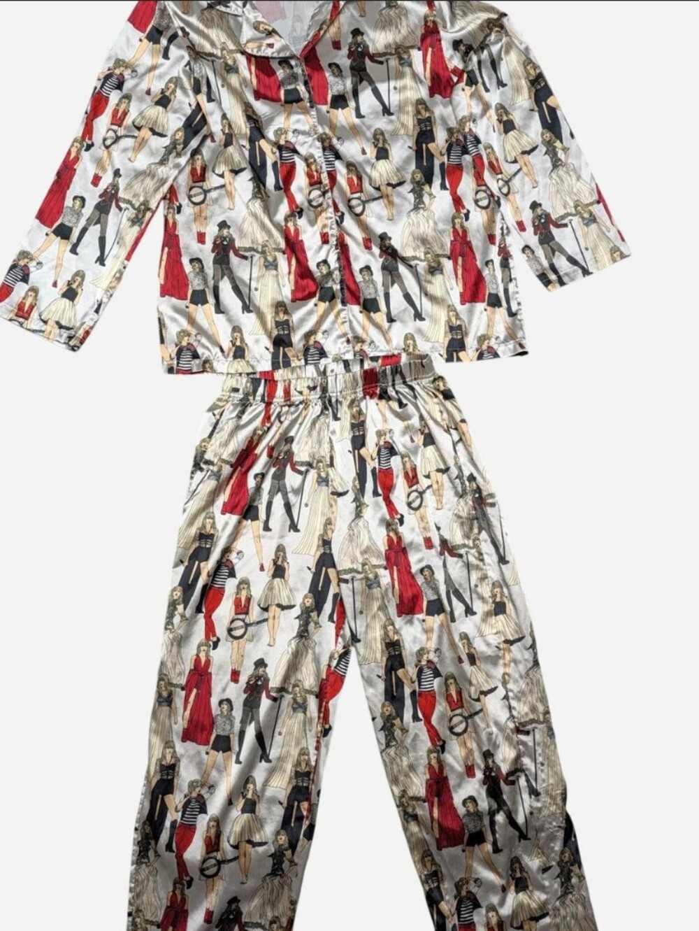 Taylor Swift Official Merch Long Sleeve Pajamas, Size M
